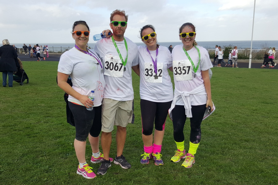 Colour run for Pilgrims Hospice