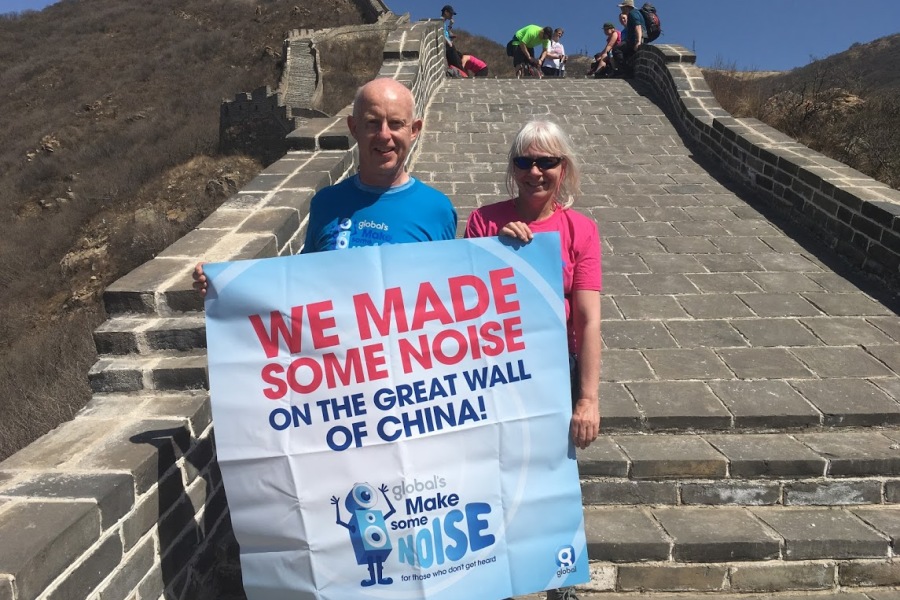 John Moore's Great Wall of China trek for Global's Make Some Noise